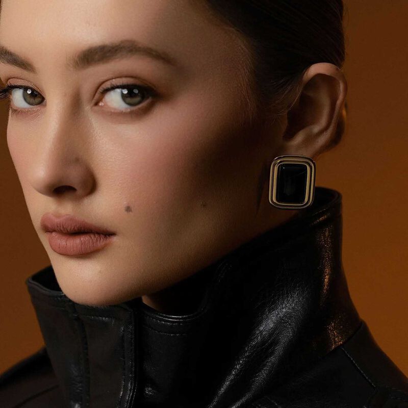 Silk & Steel Eclipse Earrings image number 1
